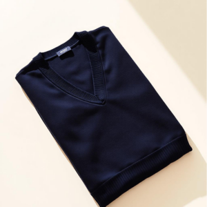 Navy V-Neck School Jumper